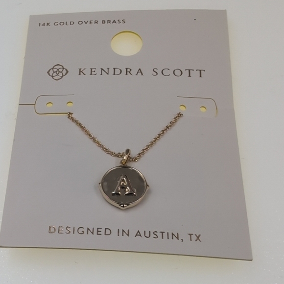 Kendra Scott Initial Gold Pendant Necklace - Picture 5 of 9